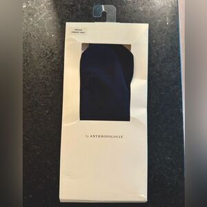 NWT Anthropologie black opaque tights